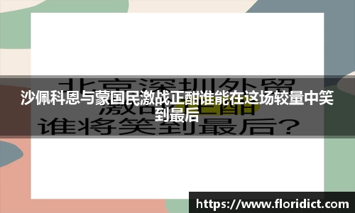 沙佩科恩与蒙国民激战正酣谁能在这场较量中笑到最后